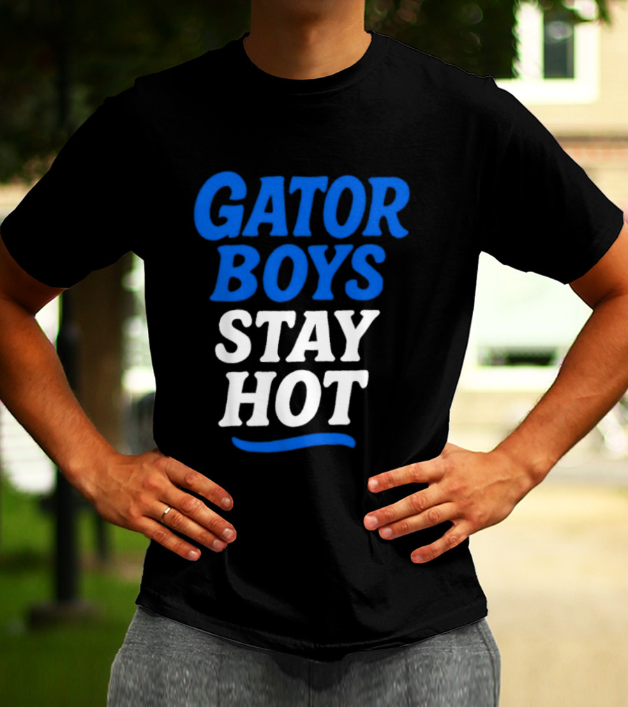 Florida Gator Boys Stay Hot Blue And White T-Shirt