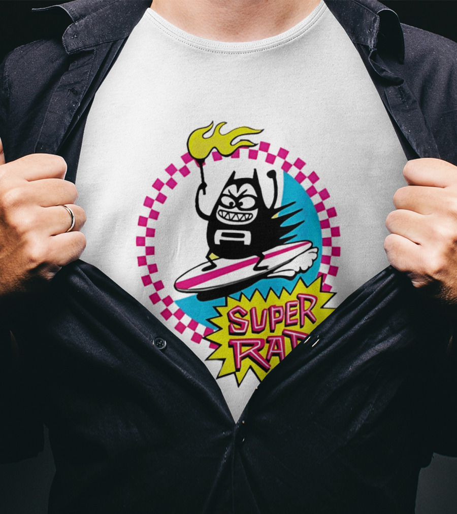 Aquabats Surfing Super Rad Flame Animated T-Shirt