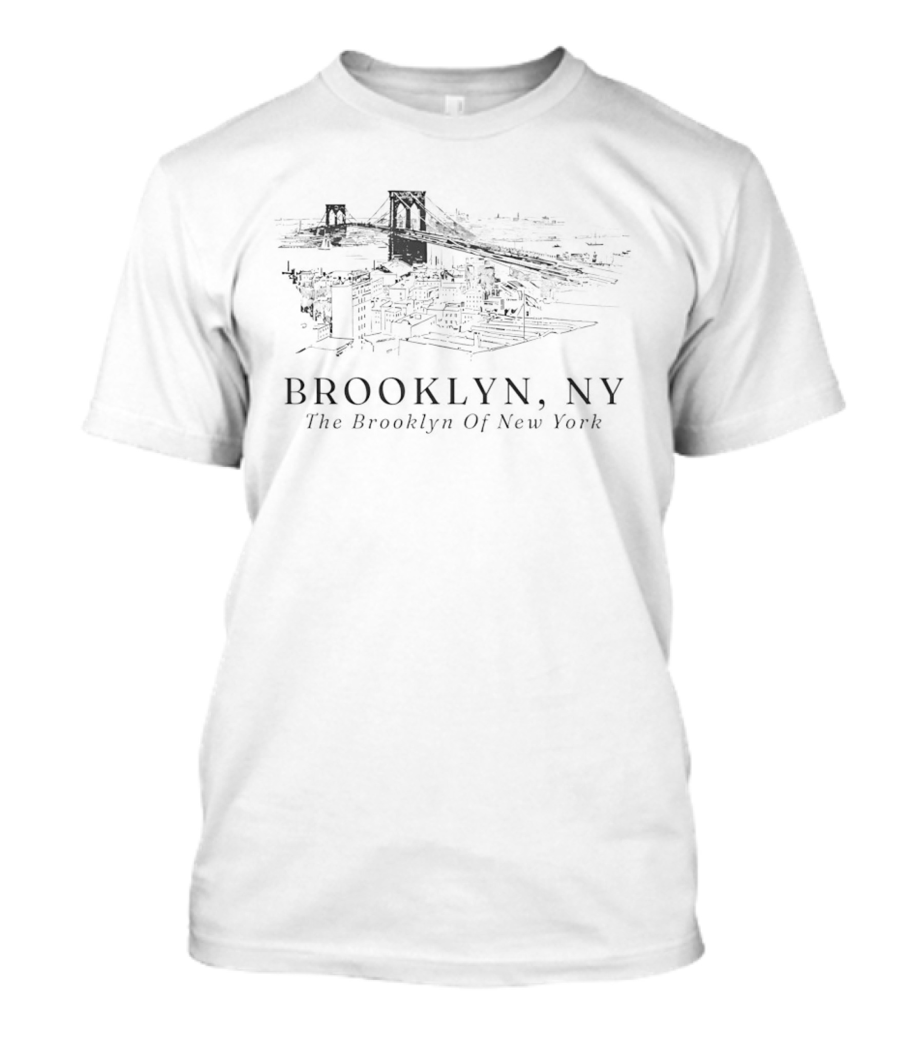 Brooklyn NY The Brooklyn Of New York Iconic Bridge Skyline T-Shirt
