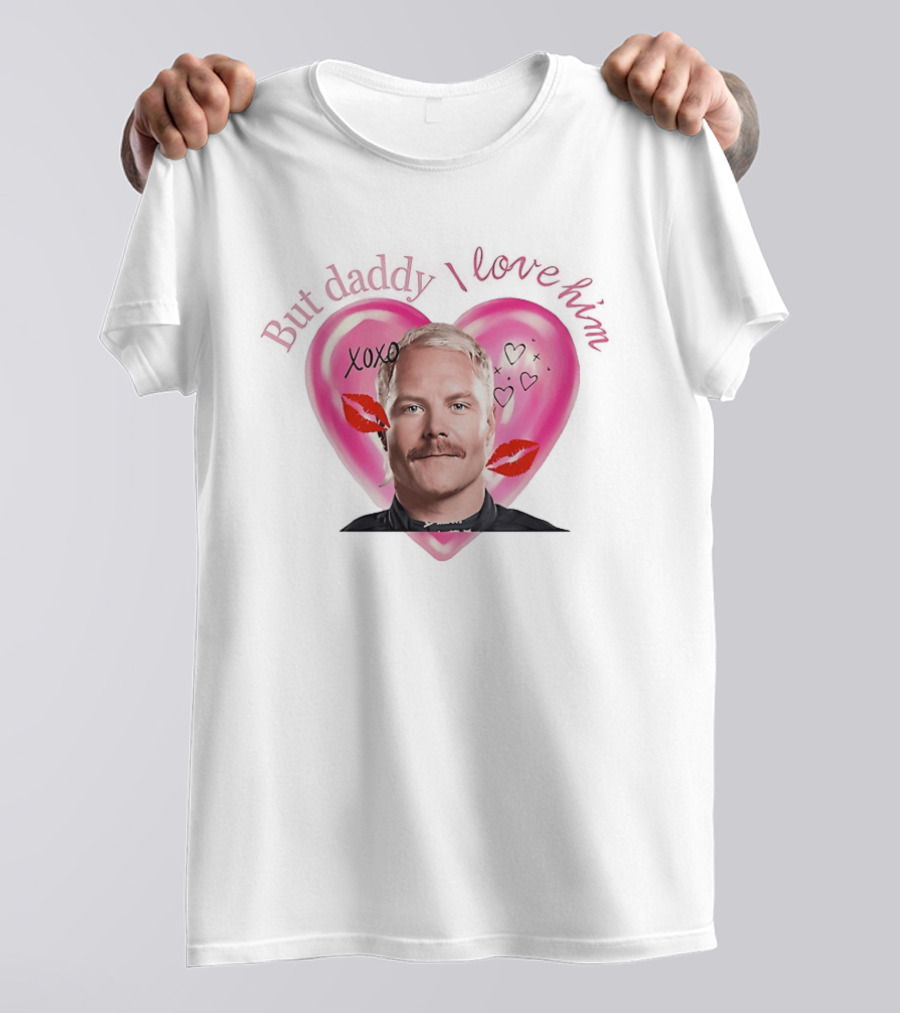 But Daddy I Love Valtteri Bottas XOXO Heart Lips T-Shirt