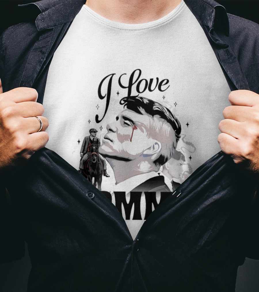 I Love Tommy Shelby In Peaky Blinders Movie Horse And Man Image T-Shirt