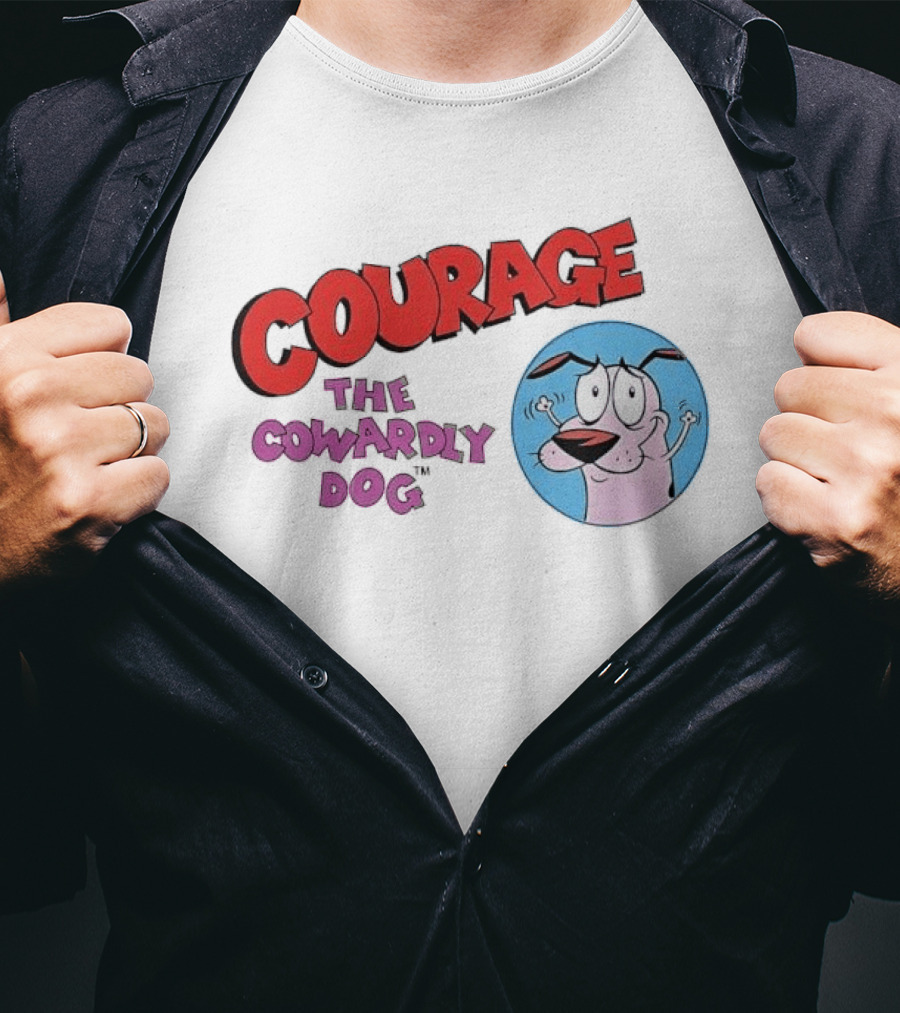 Courage The Cowardly Dog Cartoon Classic Animation T-Shirt