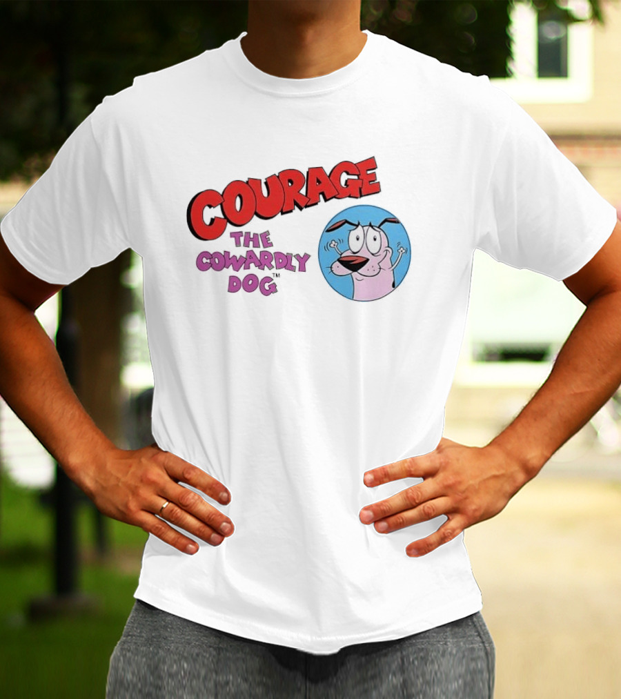 Courage The Cowardly Dog Cartoon Classic Animation T-Shirt