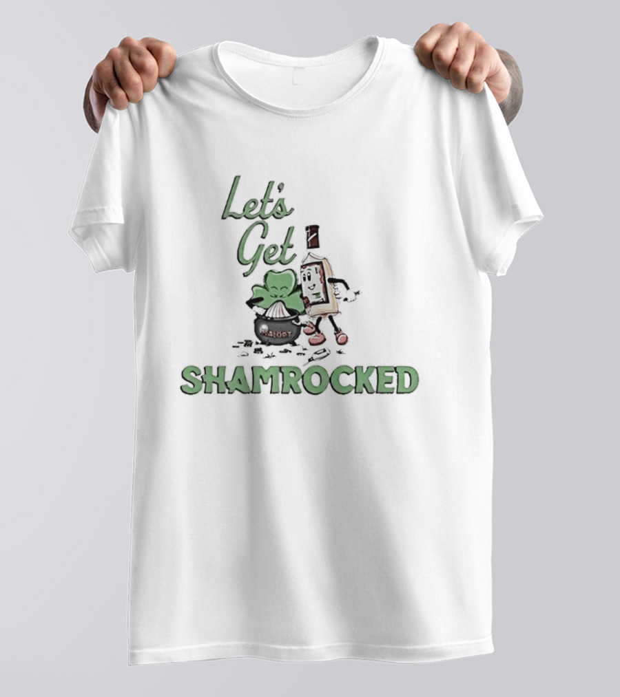Jeppsons Malort Let's Get Shamrocked St Patrick's Day Party Fun T-Shirt