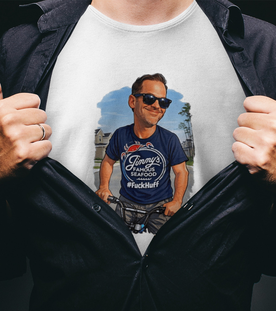 Jinny's Famous Seafood #FckHuff Bold Catchy Phrase T-Shirt