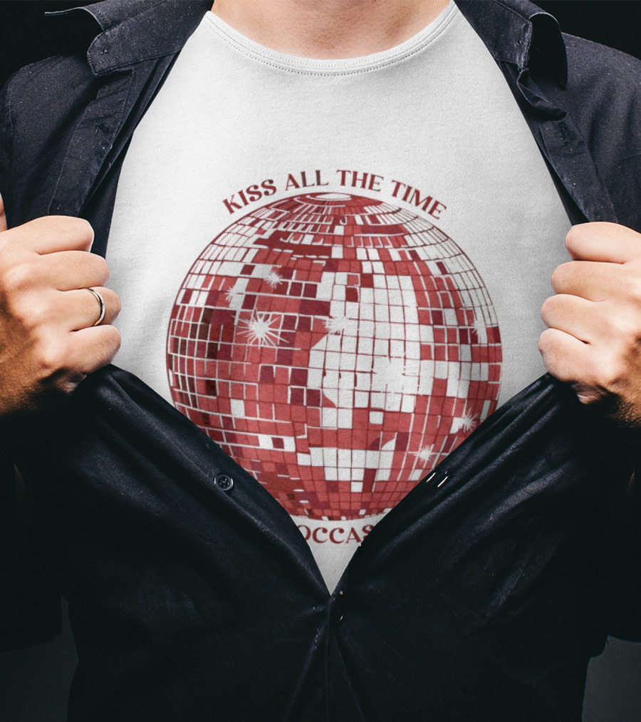 Kiss All The Time Disco Occasionally Disco Ball Bella T-Shirt