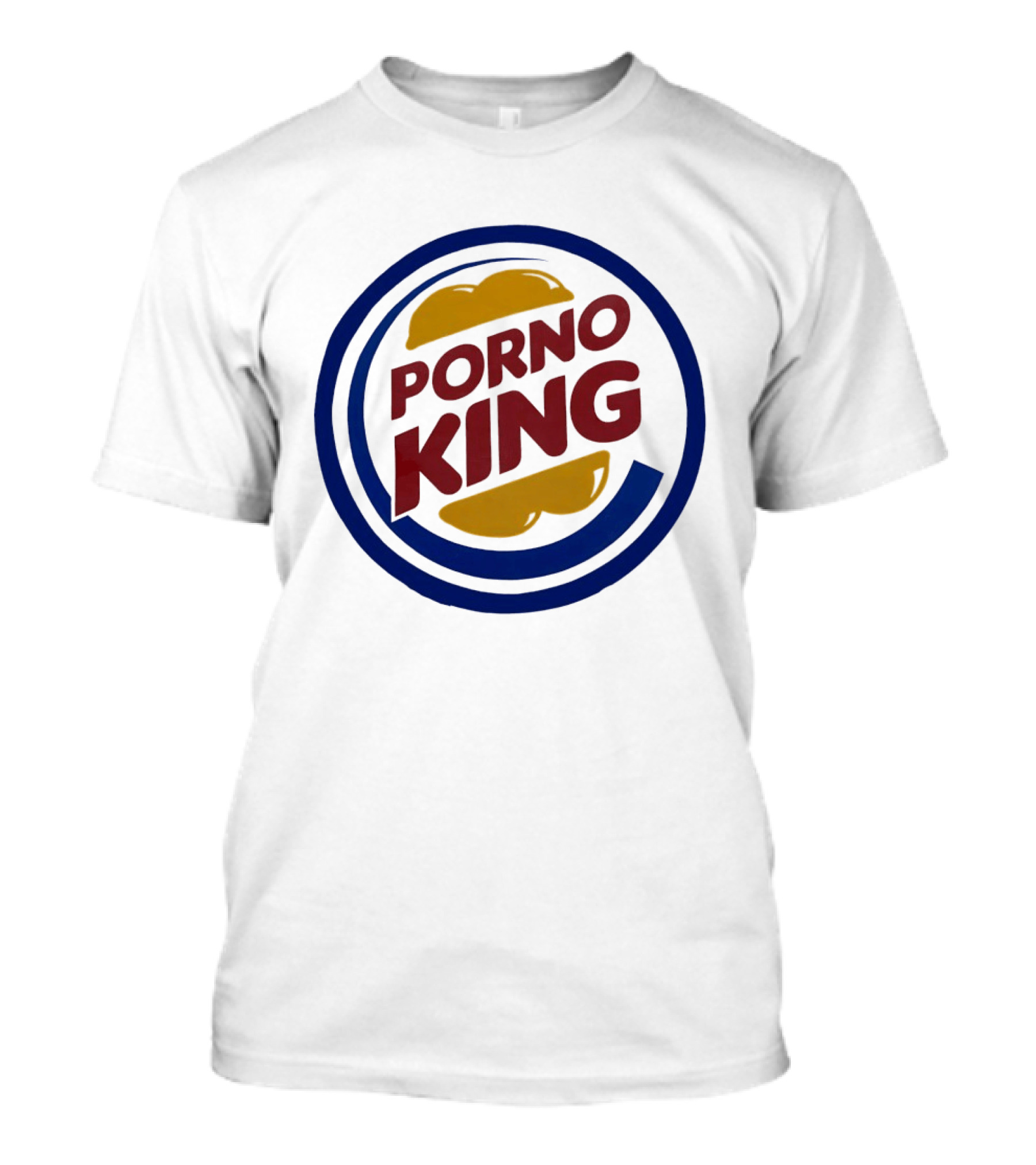 Porno King Burger King Logo Parody Humorous T-Shirt