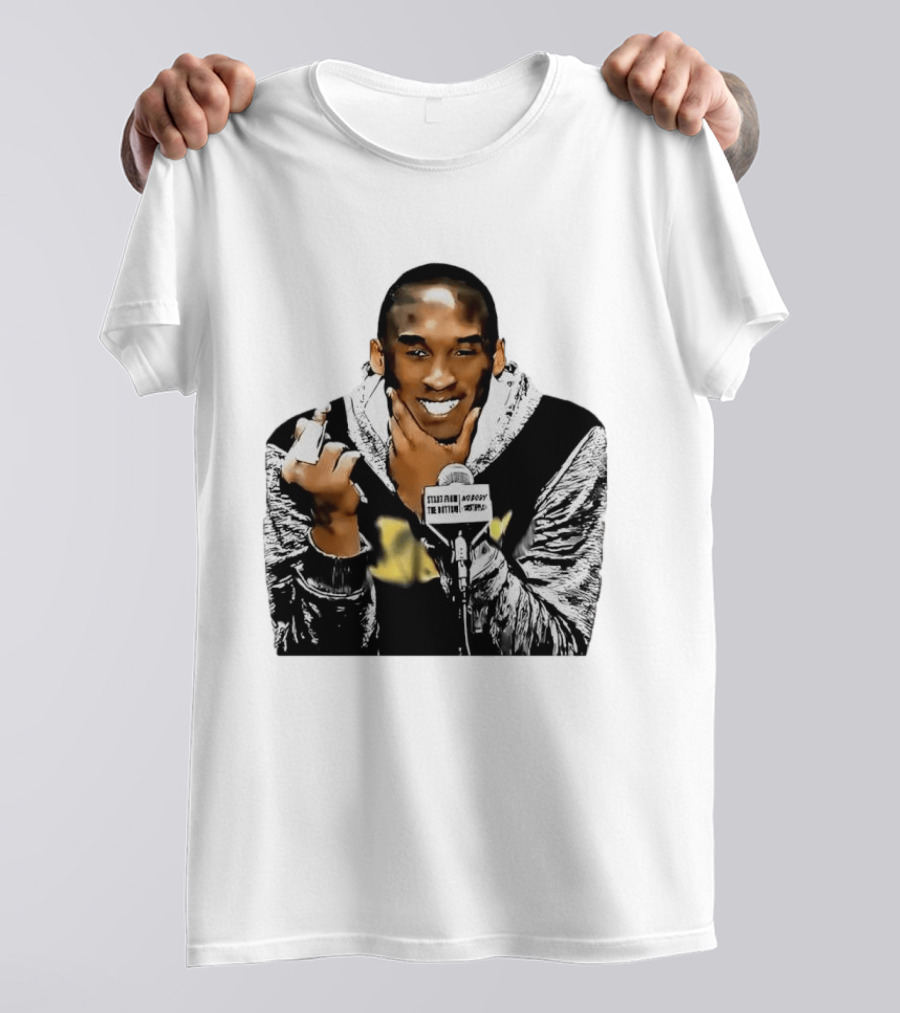 Kobe Bryant Iconic Middle Finger Moment At Press Conference T-Shirt