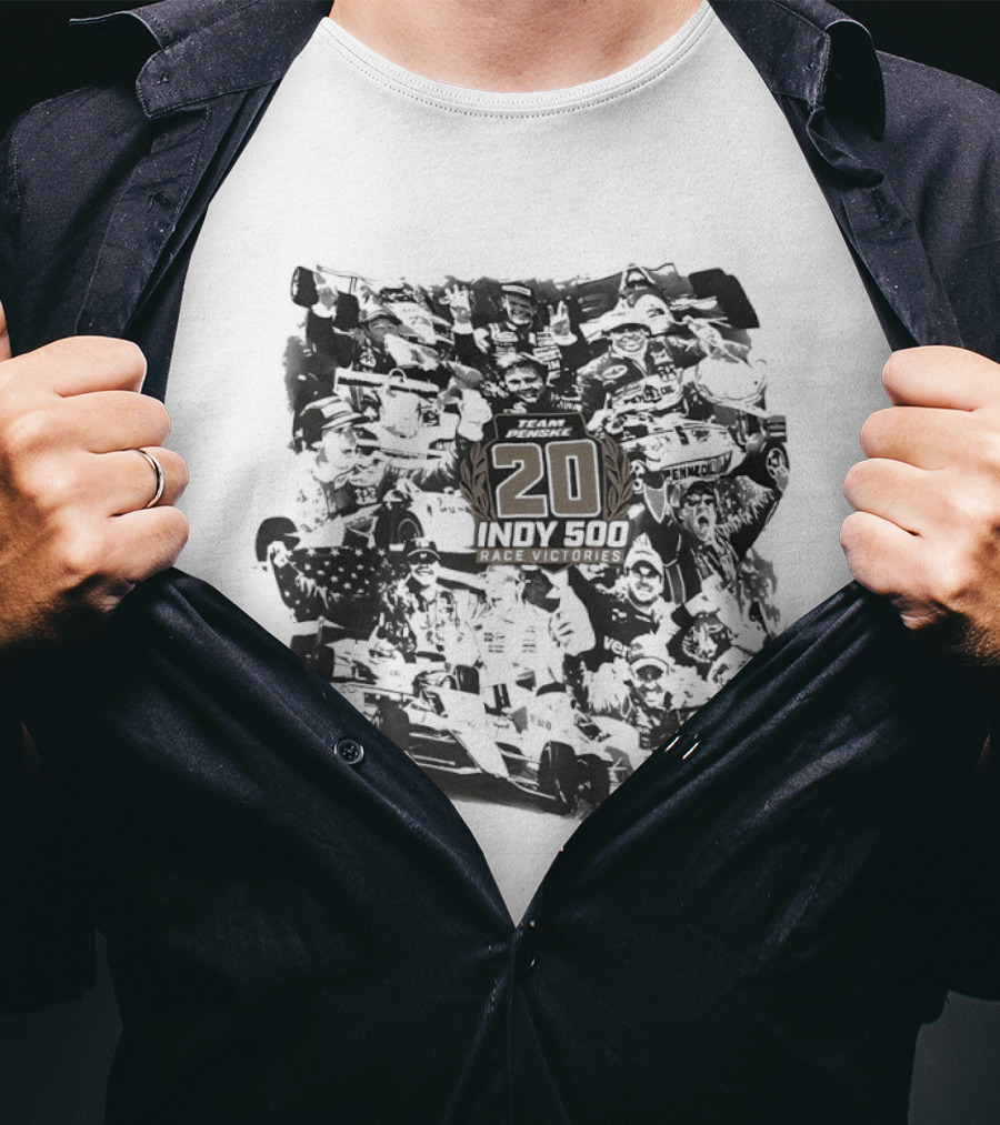 Team Penske 20 Indy 500 Race Victories Racing Heritage And Milestones T-Shirt