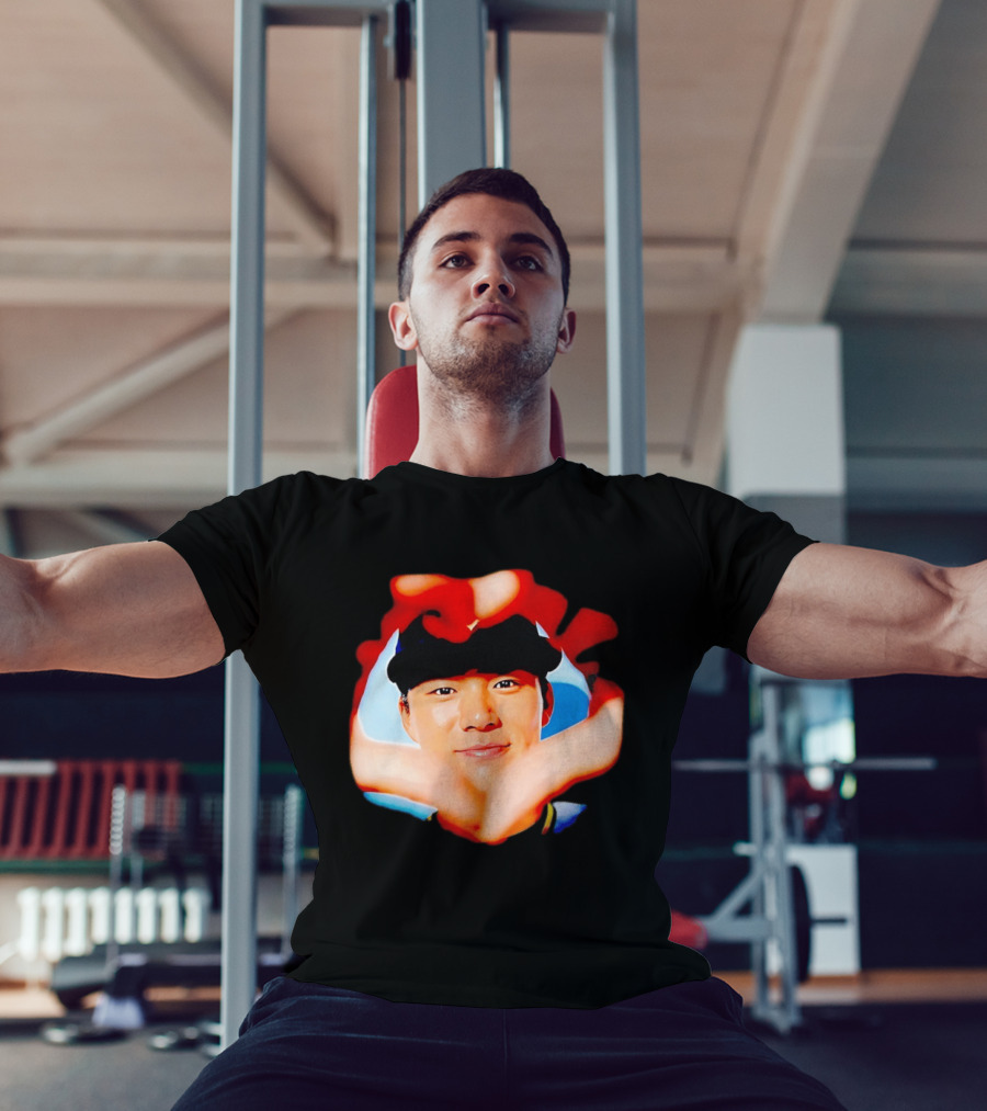 Yoshinobu Yamamoto Los Angeles Dodgers Heart Hand Photo T-Shirt