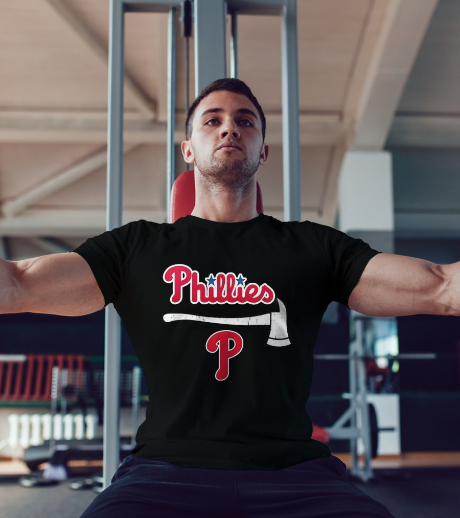 Philadelphia Phillies Firefighter Axe P Baseball Team Fan T-Shirt