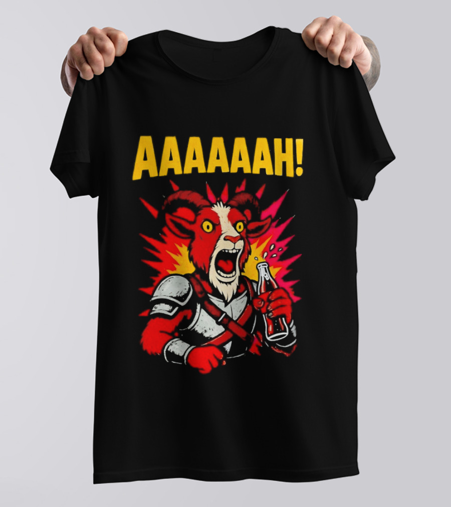 Prepotente Pony Screaming AAAAAAH Colorful Explosion T-Shirt