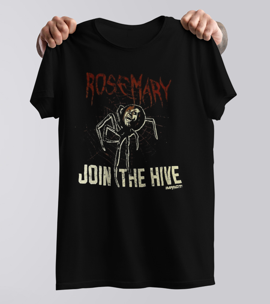 ROSE MARY JOIN THE HIVE Spooky Graphic With Sketched Spider T-Shirt