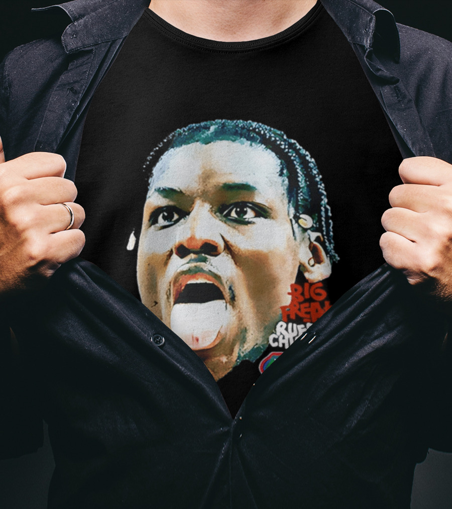 Rueben Chinyelu Big Freak Florida Basketball Game Face NCAA Gators T-Shirt