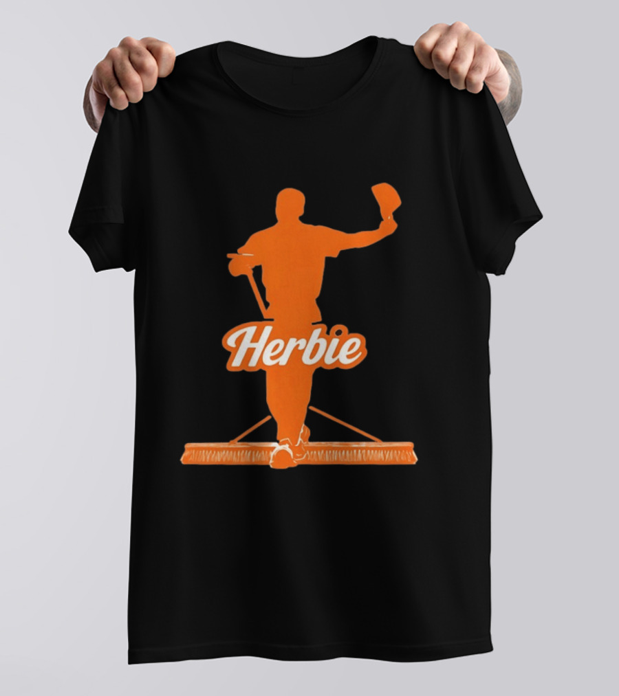 Herbie Houston Astros Iconic Broom Celebration T-Shirt