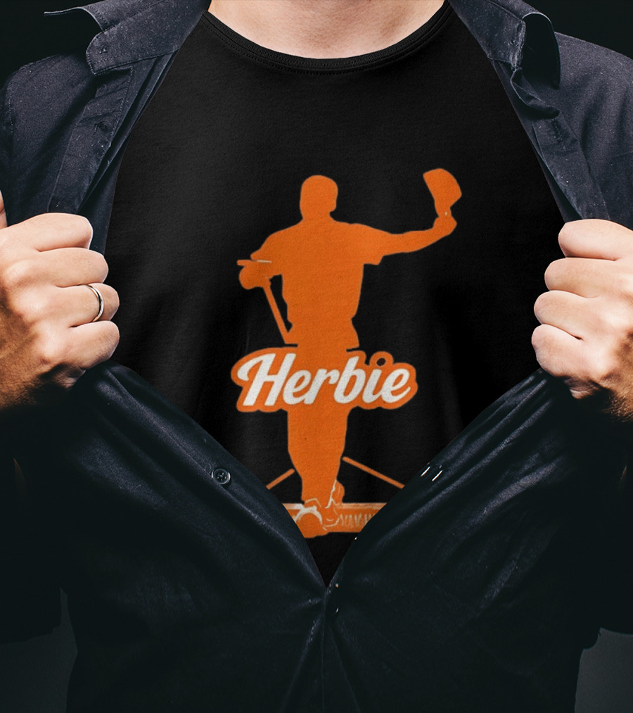 Herbie Houston Astros Iconic Broom Celebration T-Shirt