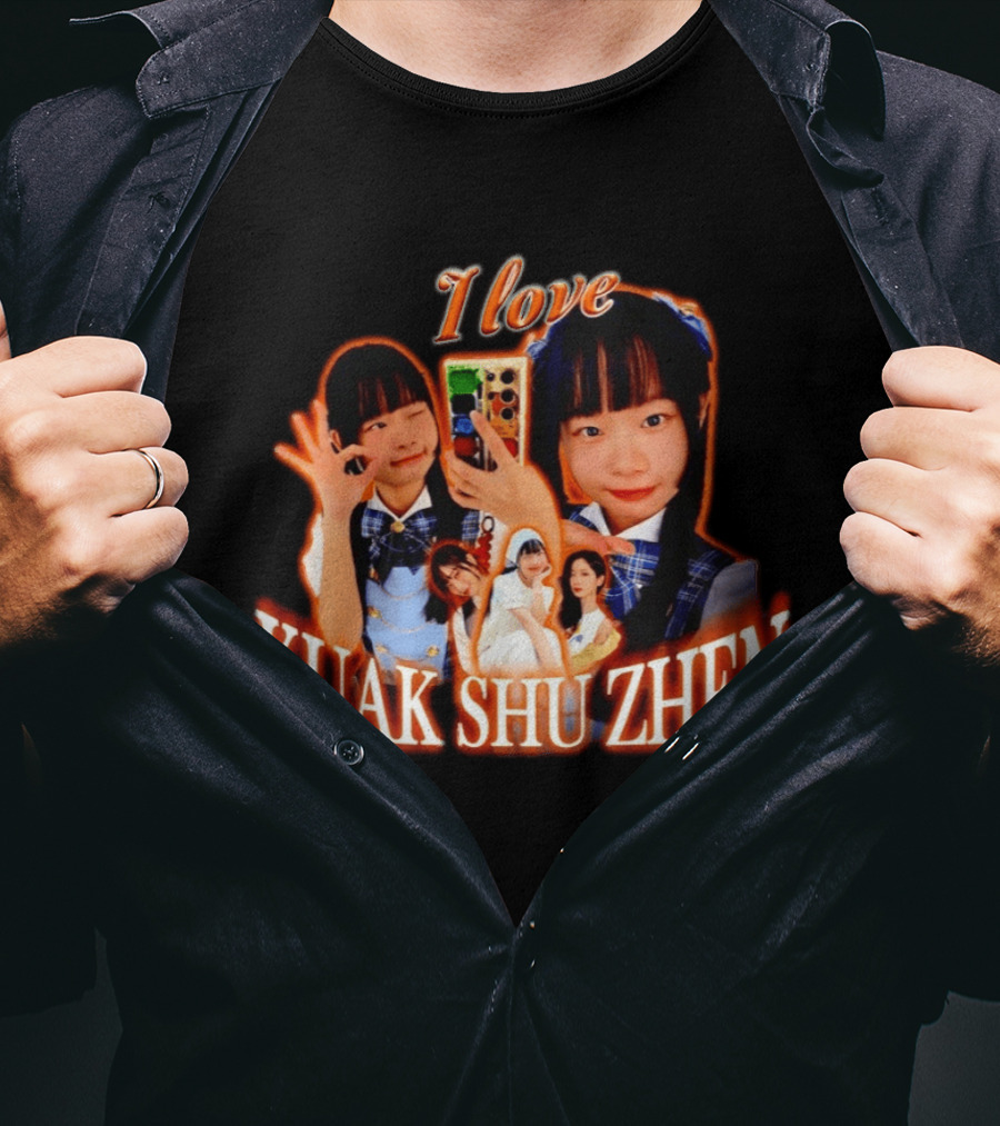 I Love Kuak Shu Zhen Selfie Style School Uniform T-Shirt