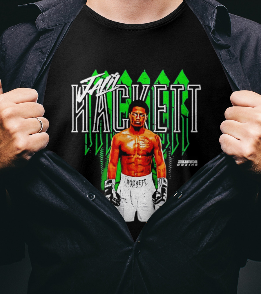 Jalil Hackett Signature Boxing Fighter Name Zuffa Boxing T-Shirt