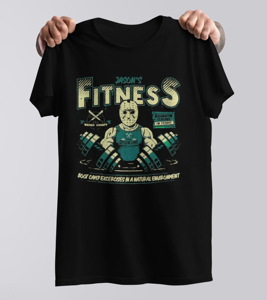 Jason Aquagym Boot Camp Exercises Fridays Fitness Natural Environment T-Shirt