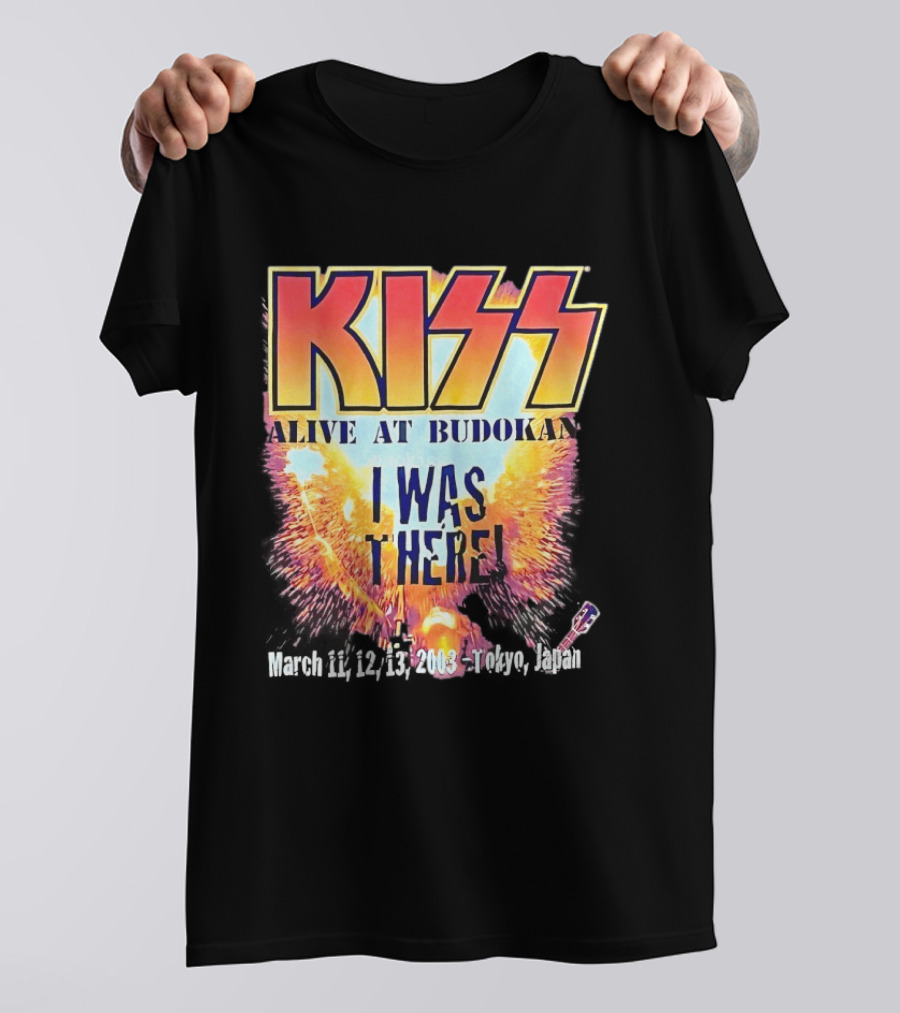 KISS Alive At Budokan I Was There March 2 3 13 2003 Tokyo Japan T-Shirt