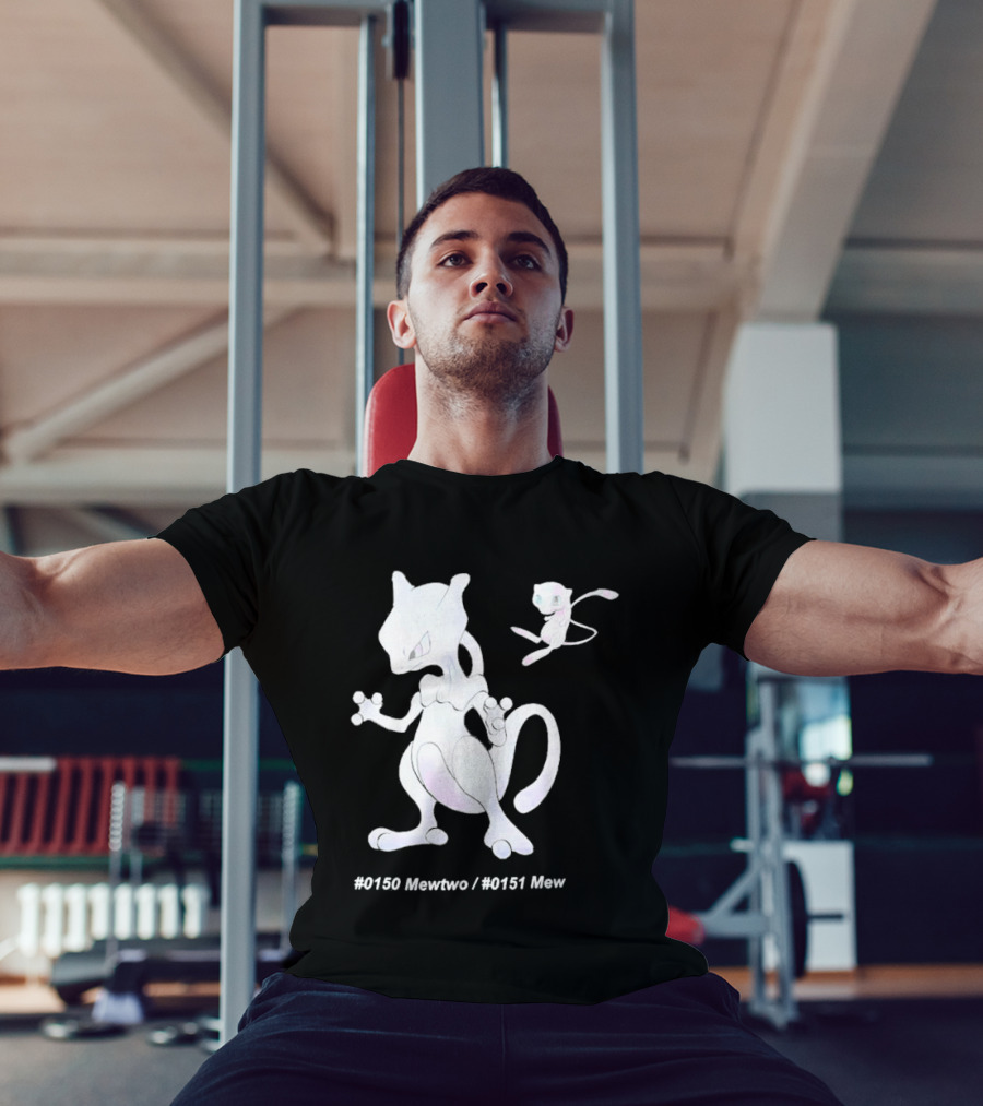UNIQLO X Pokemon 30th Anniversary Mewtwo Mew #150 #151 T-Shirt