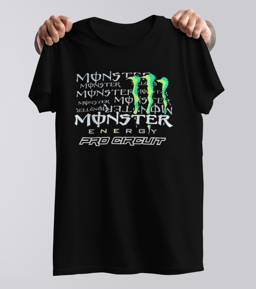 Monster Energy Pro Circuit Racing Drink Triple M Claw T-Shirt