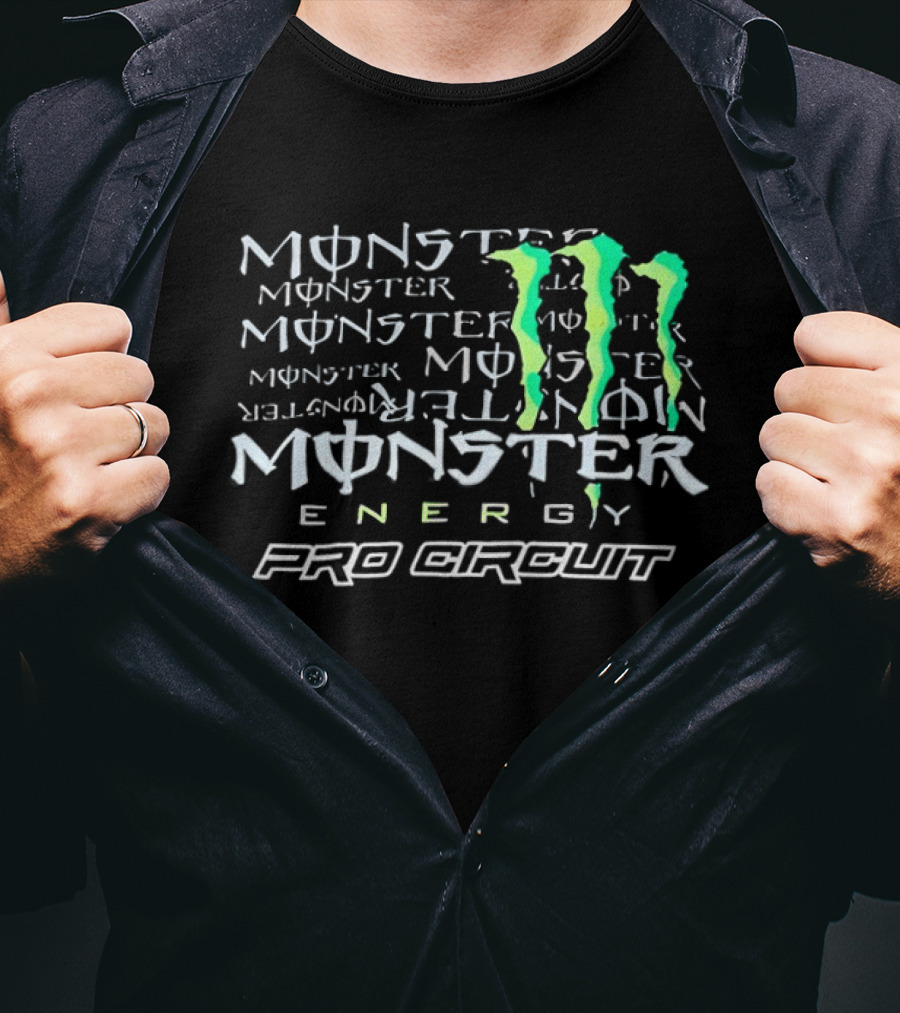 Monster Energy Pro Circuit Racing Drink Triple M Claw T-Shirt