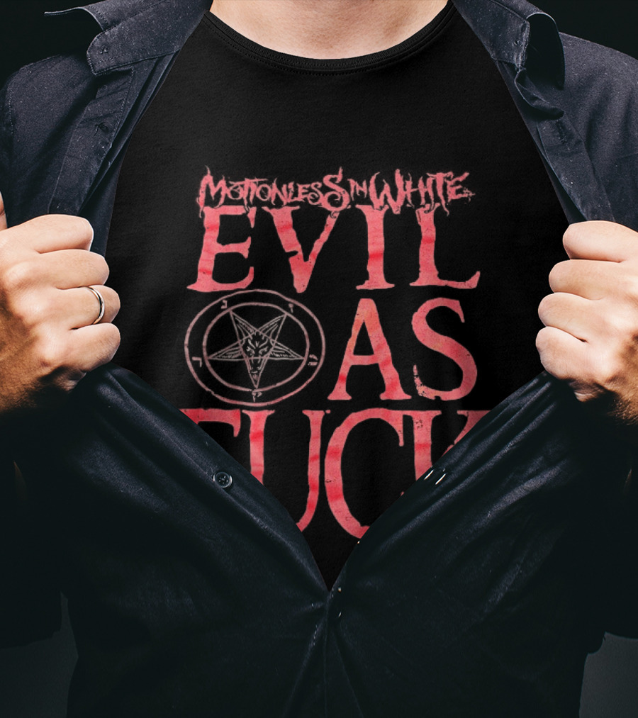 Motionless In White Evil As Fuck Pentagram T-Shirt