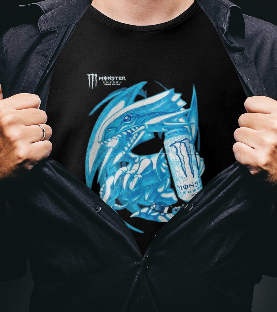 Blue Eyes White Dragon Monster Energy Zero Ultra Collaboration T-Shirt