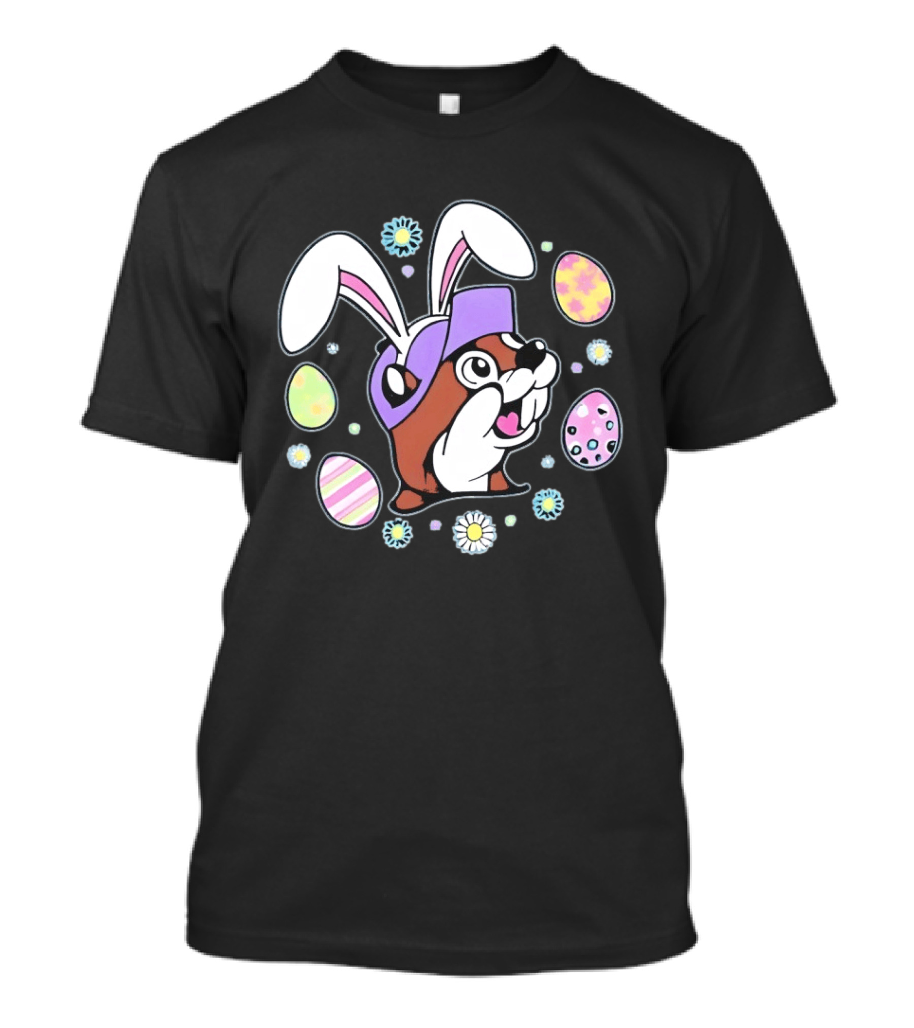 Buc Ee's Easter 2025 Bunny Ears And Eggs T-Shirt