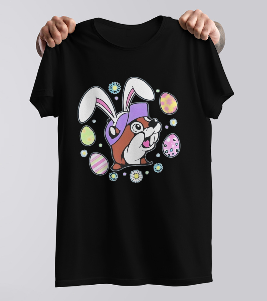 Buc Ee's Easter 2025 Bunny Ears And Eggs T-Shirt