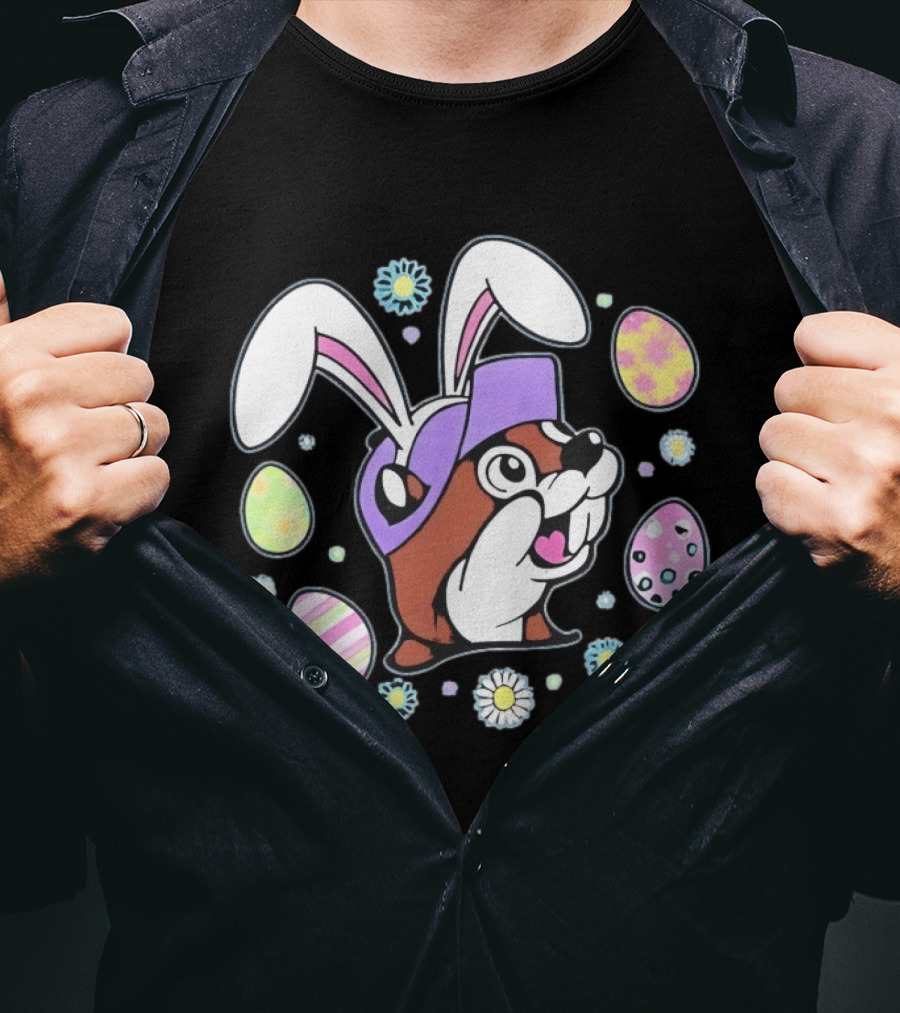 Buc Ee's Easter 2025 Bunny Ears And Eggs T-Shirt