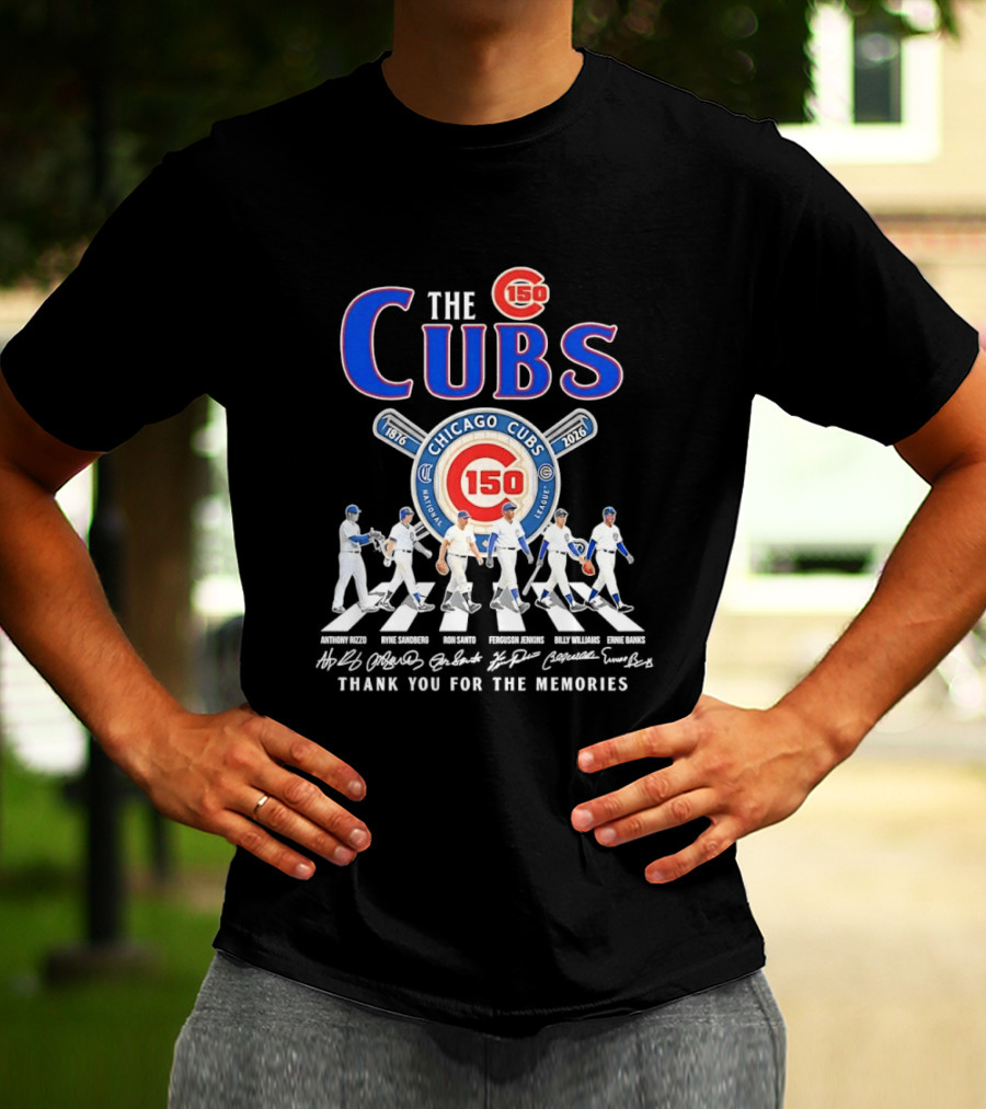 Chicago Cubs 150th Anniversary 1876 2026 Thank You For The Memories T-Shirt