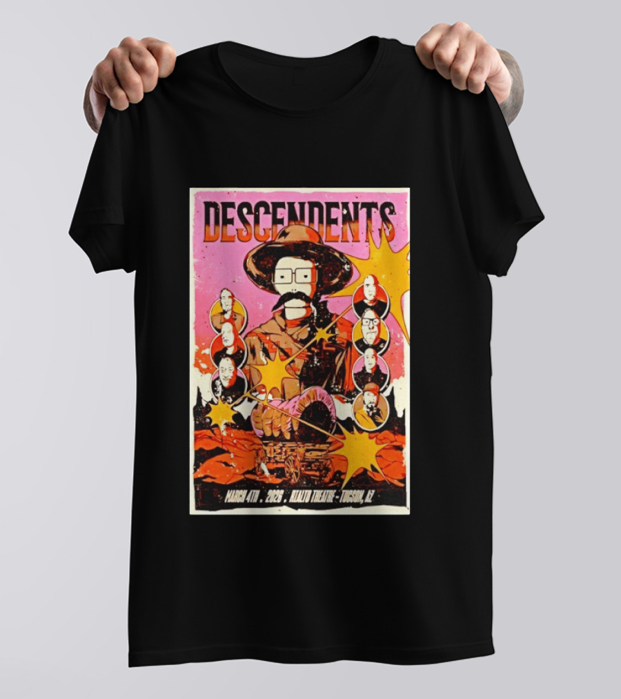 Descendents March 4th 2026 Rialto Theatre Tucson AZ T-Shirt