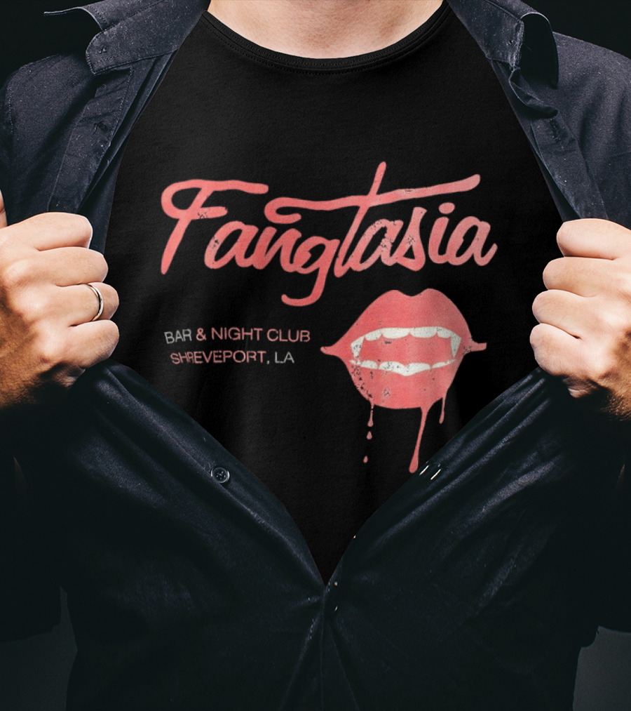 Fangtasia Bar And Night Club Shreveport LA Vampire Lips T-Shirt