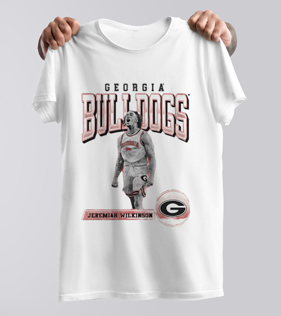 Georgia Bulldogs Jeremiah Wilkinson Player Collage T-Shirt