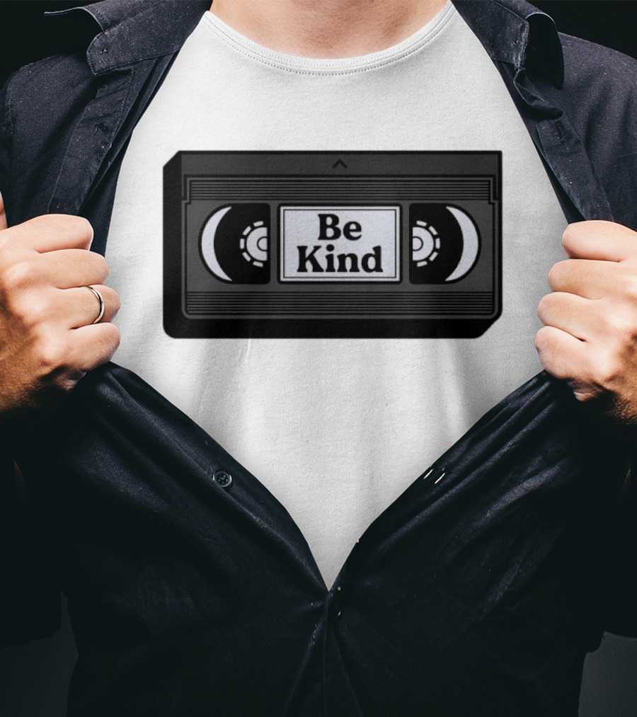 VHS Cassette Tape Be Kind Retro Nostalgia T-Shirt