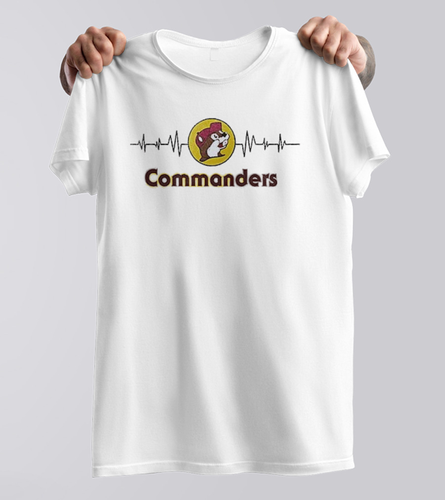 Washington Commanders Buc Ee's Beavers Collaboration T-Shirt
