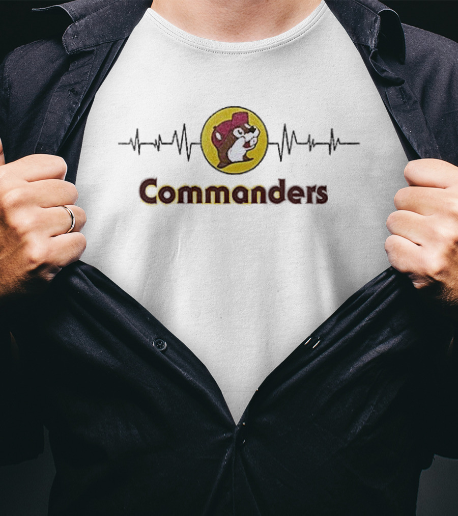Washington Commanders Buc Ee's Beavers Collaboration T-Shirt