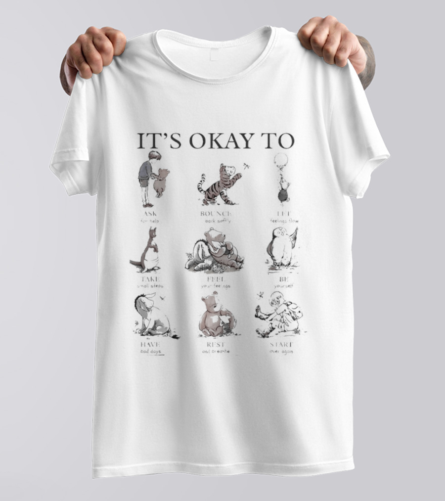 It's Okay To Be Sad Silly Mad Broken Okay Different T-Shirt