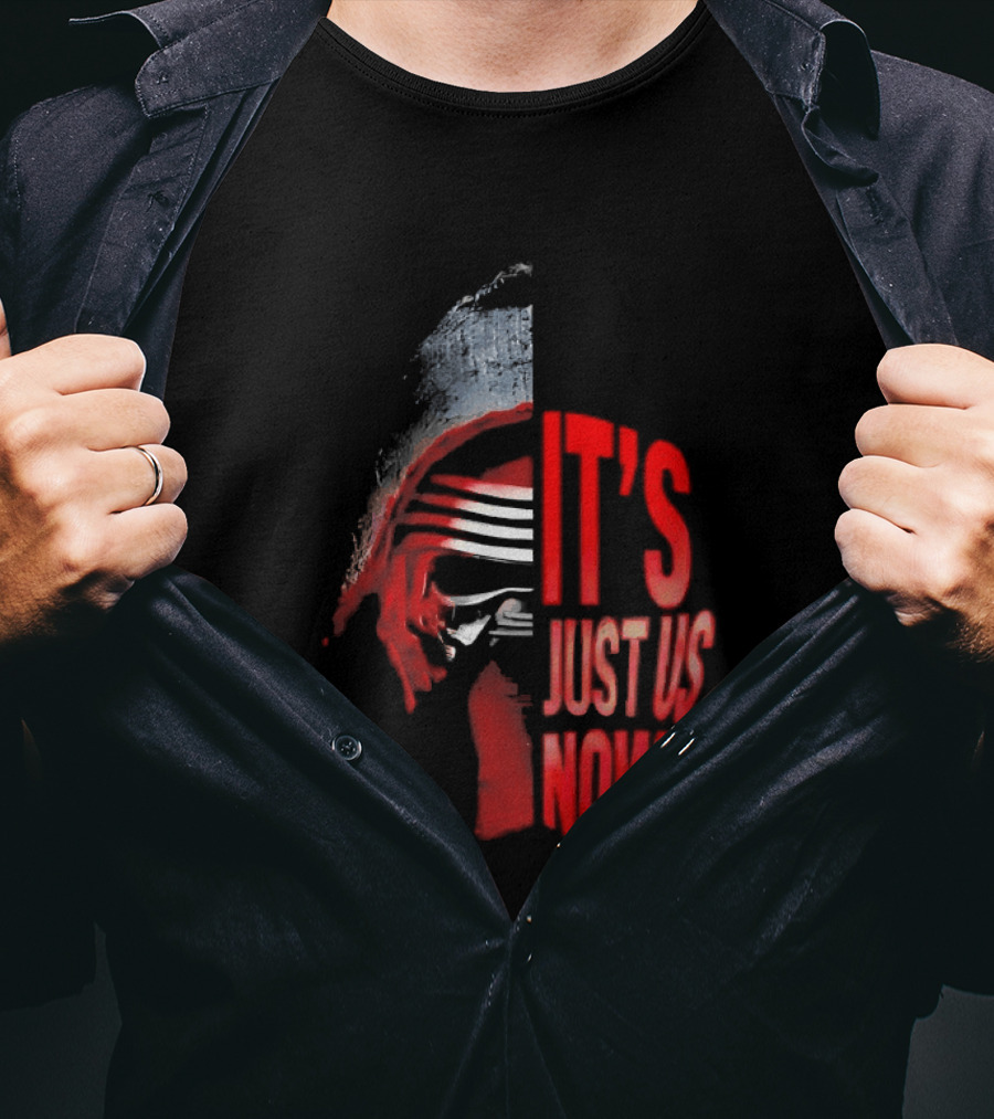 Kylo Ren It's Just Us Now Red Mask T-Shirt