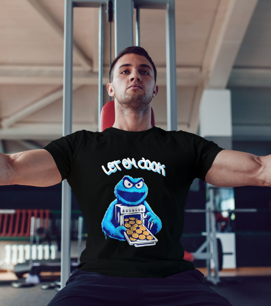Cookie Monster Let Em Cook Oven Cookies T-Shirt