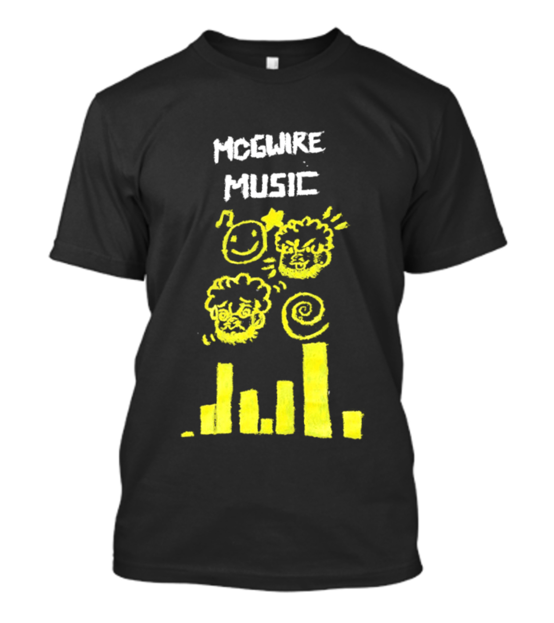 Mcgwire Music Chart With Smiley Faces And Music Bars T-Shirt