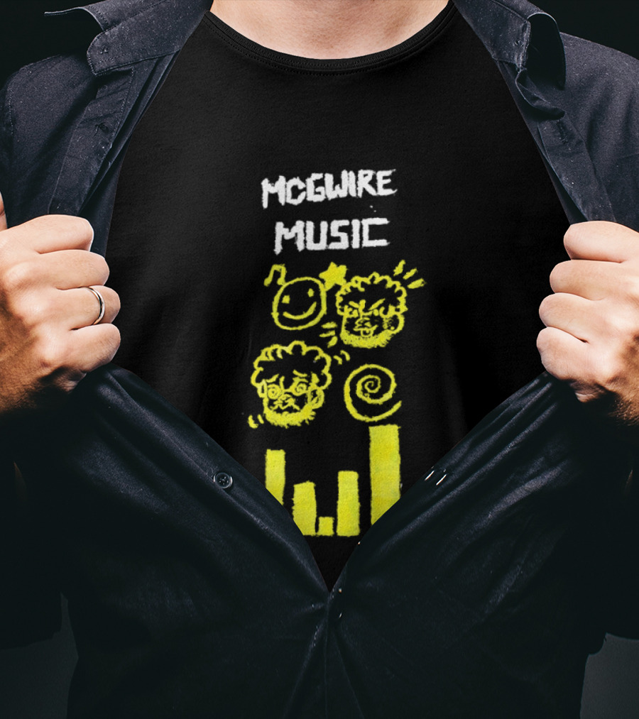 Mcgwire Music Chart With Smiley Faces And Music Bars T-Shirt