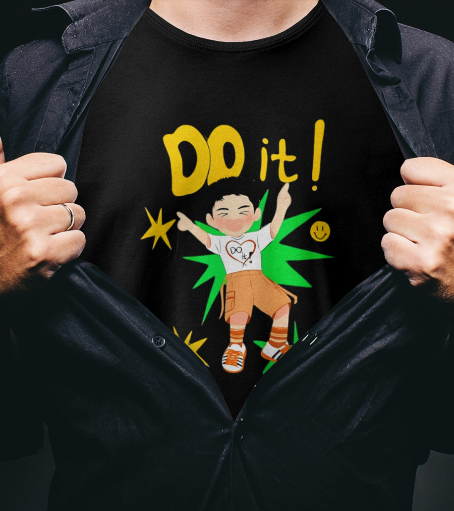 Do It Doh Kyungsoo Asia Concert Tour Cartoon Heart Starburst T-Shirt