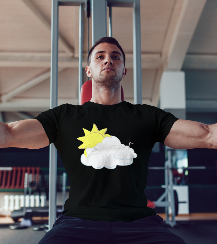 Sun Eating A Cloud Cartoon T-Shirt