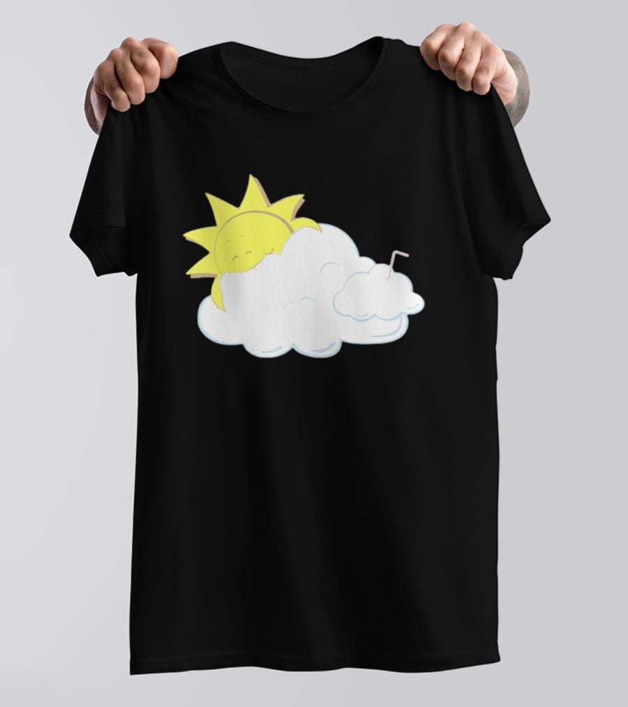 Sun Eating A Cloud Cartoon T-Shirt