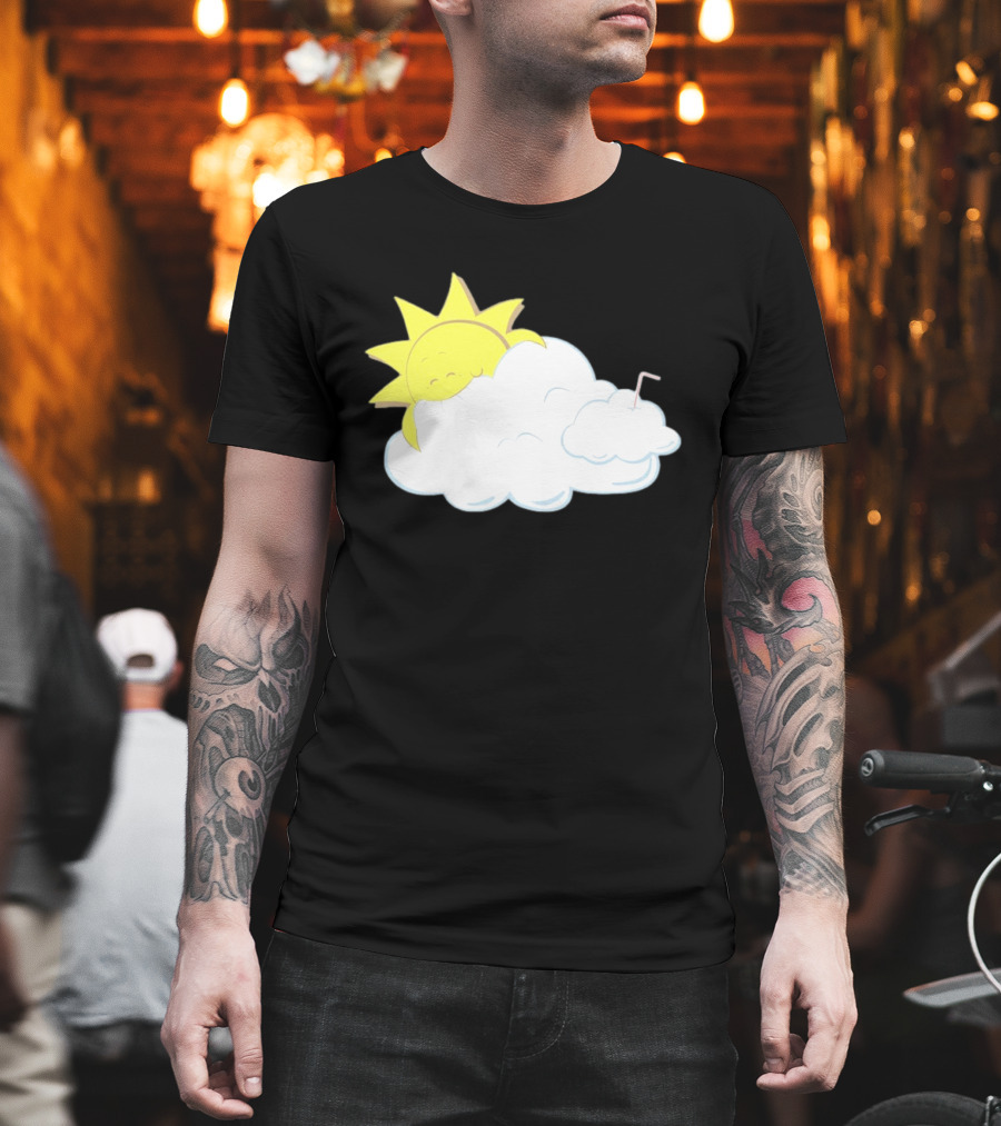 Sun Eating A Cloud Cartoon T-Shirt