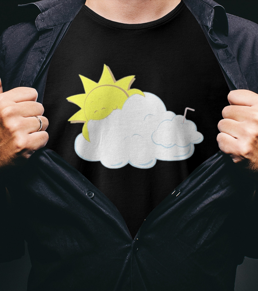 Sun Eating A Cloud Cartoon T-Shirt