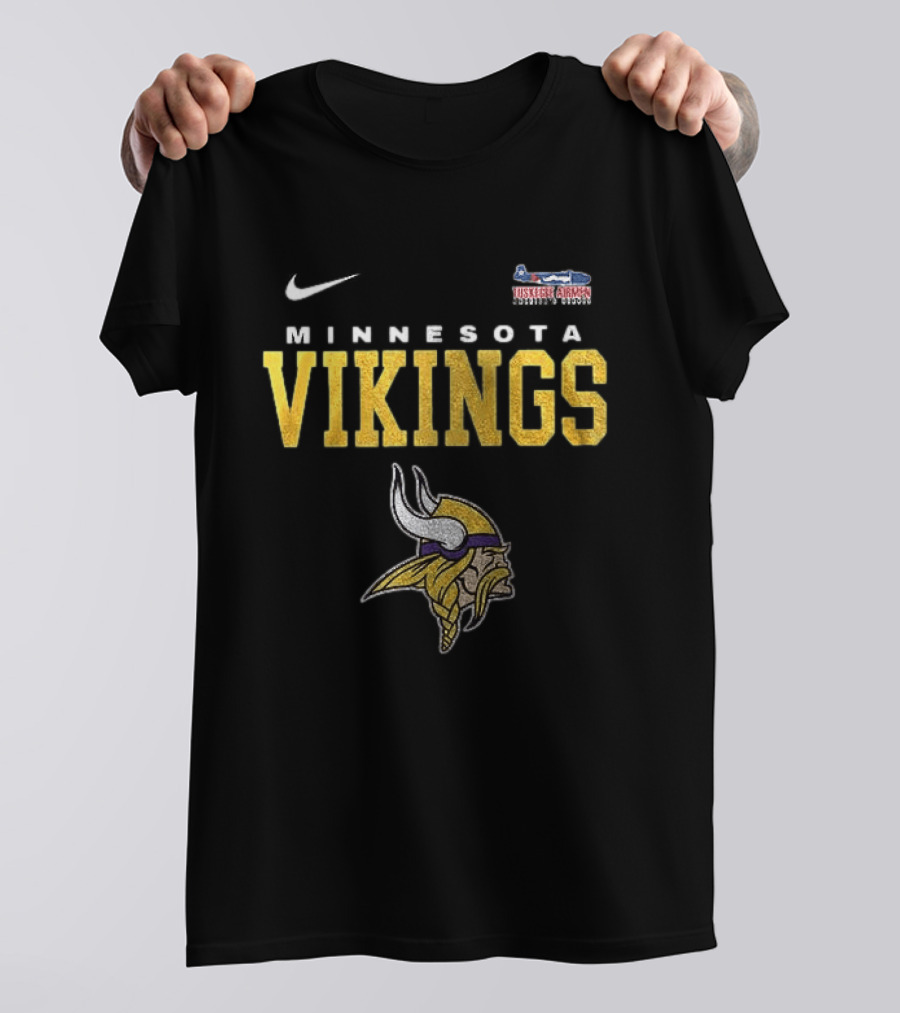 Nike Minnesota Vikings Tuskegee Airmen Redtails Collaboration T-Shirt